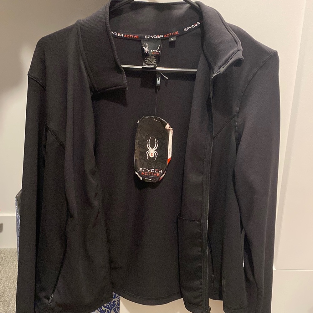 Spider active zip up jacket size L